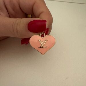 Louis Vuitton Peach Heart Charm